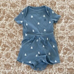3-6 months GAP Blue and White Kids Matching Set
